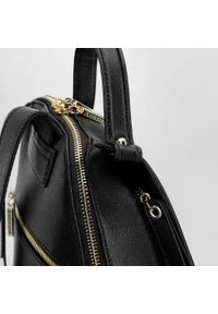 Wittchen - Damski plecak skórzany minimalistyczny. Kolor: czarny. Materiał: skóra. Styl: elegancki #7
