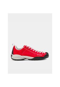 Buty outdoor męskie Scarpa Mojito. Zapięcie: sznurówki. Kolor: czerwony. Materiał: materiał, skóra. Szerokość cholewki: normalna. Styl: sportowy. Sport: outdoor