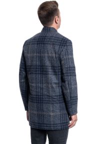 Only & Sons - PŁASZCZ MĘSKI ONLY & SONS ONSWILBURT CHECK COAT BOX DARK GREY MELANGE 22013255. Kolor: szary #3