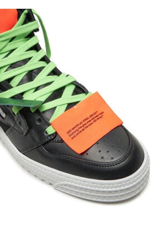 OFF-WHITE - Off-White Sneakersy OMIA065S22LEA0031010 Czarny. Kolor: czarny. Materiał: skóra