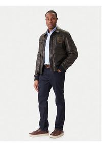 Aeronautica Militare Kurtka skórzana 252PN0846U100839 Czarny Regular Fit. Kolor: czarny. Materiał: skóra #2