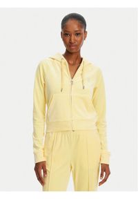 Juicy Couture Bluza Madison JCWA122001 Żółty Slim Fit. Kolor: żółty. Materiał: syntetyk