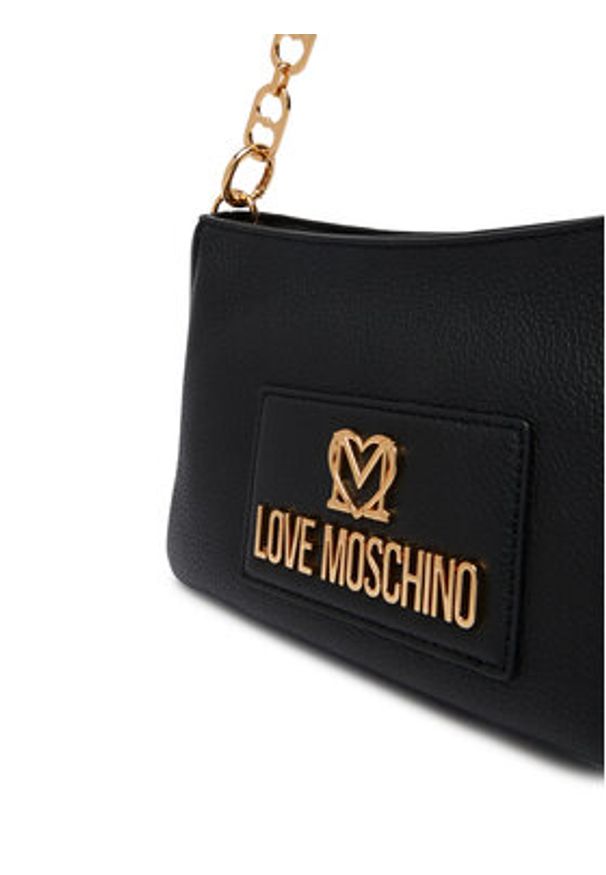 Love Moschino - LOVE MOSCHINO Torebka JC4167PP1OL1200A Czarny. Kolor: czarny. Materiał: skórzane