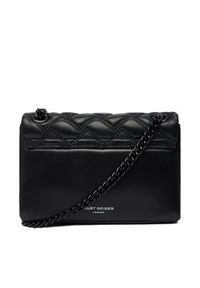 Kurt Geiger Torebka Mini Kensington 7376600109 Czarny. Kolor: czarny. Materiał: skórzane
