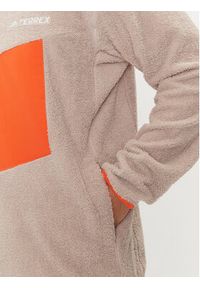 Adidas - adidas Polar Terrex XPLORIC High-Pile-Fleece IN3107 Beżowy Regular Fit. Kolor: beżowy. Materiał: syntetyk #4