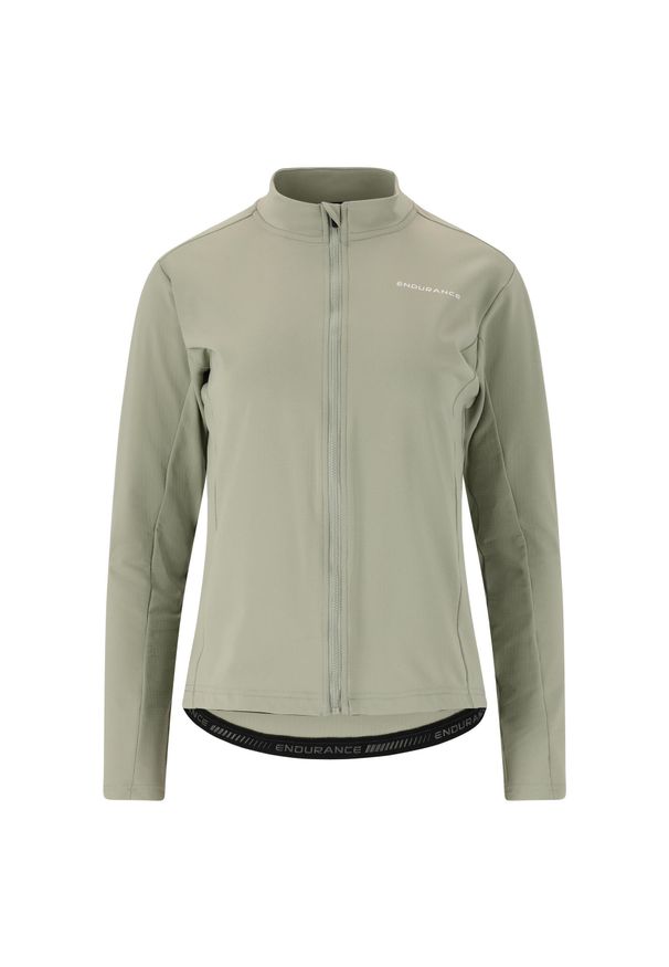 ENDURANCE - Damski jersey z długim rękawem Endurance Megah. Kolor: szary. Materiał: jersey. Długość rękawa: długi rękaw. Długość: długie. Sport: kolarstwo