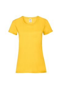 FRUIT OF THE LOOM - Koszulka Damska Valueweight. Kolor: żółty, pomarańczowy, wielokolorowy
