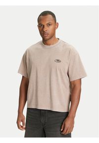 Jack & Jones - Jack&Jones T-Shirt Retreat 12277886 Beżowy Oversize. Kolor: beżowy. Materiał: bawełna