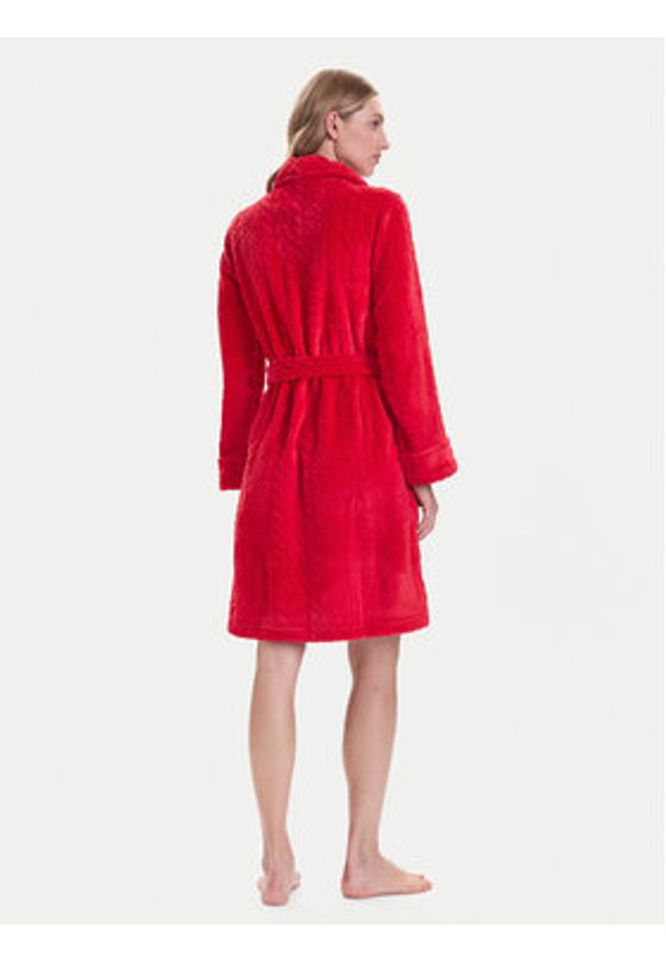 Lauren Ralph Lauren - LAUREN RALPH LAUREN Szlafrok ILN42455F Czerwony. Kolor: czerwony. Materiał: syntetyk