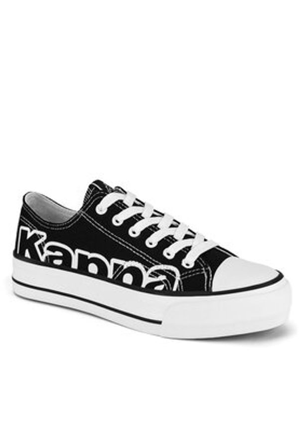 Kappa Trampki YL201409 Czarny. Kolor: czarny. Materiał: materiał