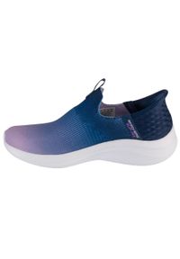 skechers - Buty sportowe Sneakersy damskie, Slip-Ins Ultra Flex 3.0 - Beauty Blend. Kolor: niebieski. Sport: turystyka piesza