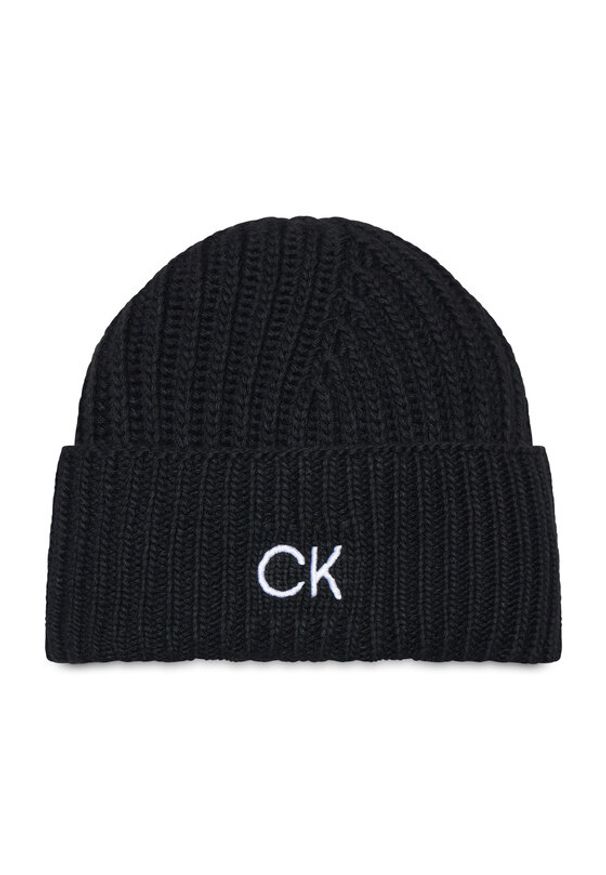 Calvin Klein Czapka K50K509672 Czarny. Kolor: czarny. Materiał: materiał