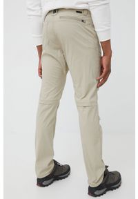 Wrangler spodnie męskie kolor beżowy proste. Okazja: na co dzień. Kolor: beżowy. Materiał: tkanina. Styl: casual #5