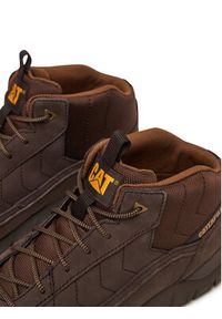 CAT Footwear Sneakersy Versage Mid P726429 Brązowy. Kolor: brązowy. Materiał: nubuk, skóra