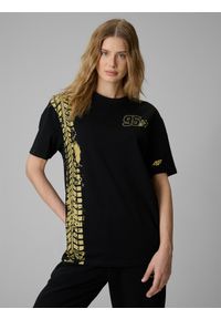 4f - 4F T-shirt regular z nadrukiem uniseks 4F x Bartosz Zmarzlik - czarna S. Okazja: na co dzień. Kolor: czarny. Materiał: materiał, bawełna. Wzór: nadruk. Styl: casual, klasyczny, sportowy #2