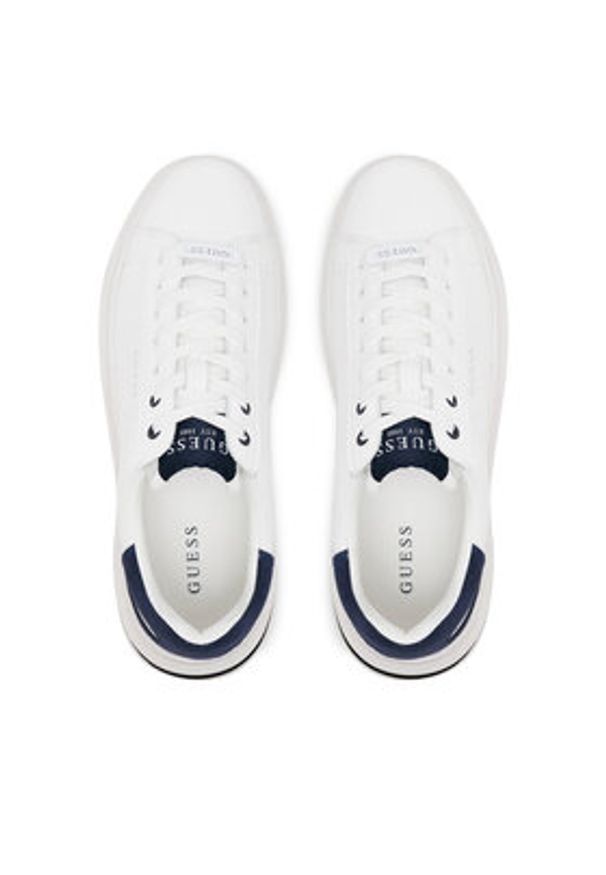 Guess Sneakersy FMTLBA LEL12 Biały. Kolor: biały. Materiał: skóra