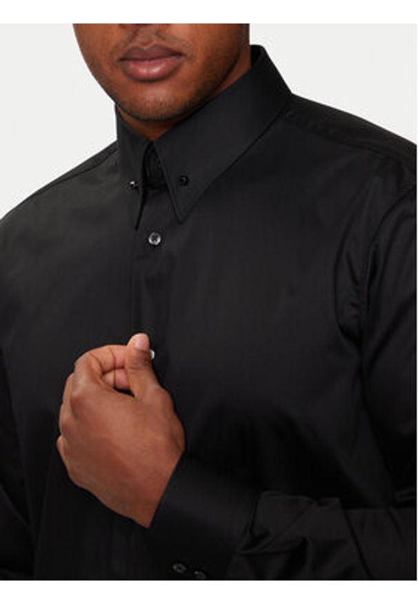 Hugo Koszula Vikko 50519847 Czarny Modern Fit. Kolor: czarny. Materiał: bawełna