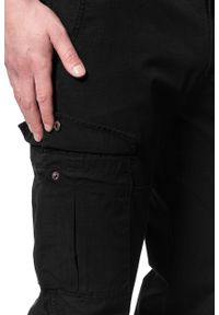 Lee - LEE SPODNIE MĘSKIE FATIGUE PANT BLACK L73ACJ01. Materiał: materiał, tkanina. Wzór: jednolity #10