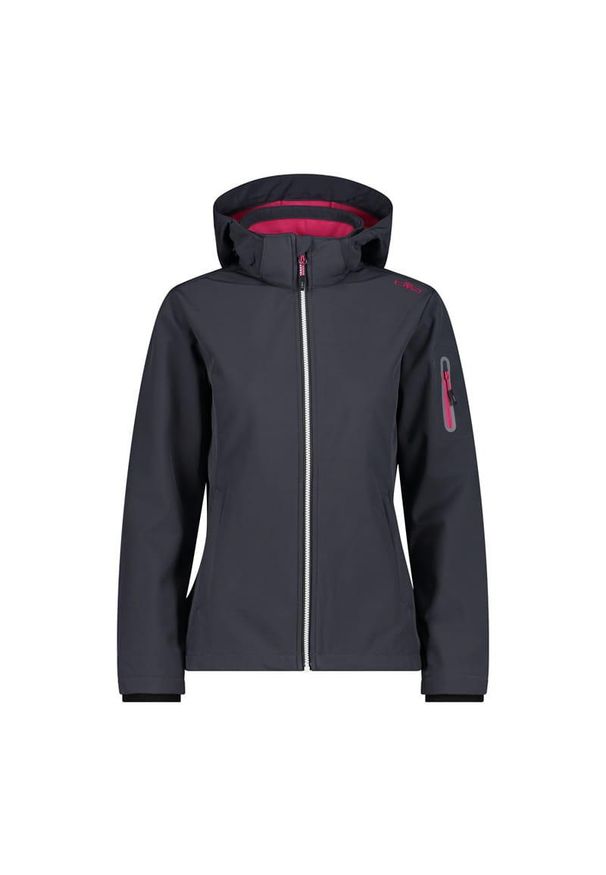 Kurtka damska turystyczna CMP 39A5006. Kolor: niebieski. Materiał: softshell. Sport: turystyka piesza