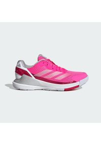 Adidas - Buty Crazyquick Lightstrike Padel. Zapięcie: zamek. Kolor: czerwony, szary, różowy, wielokolorowy. Sport: tenis