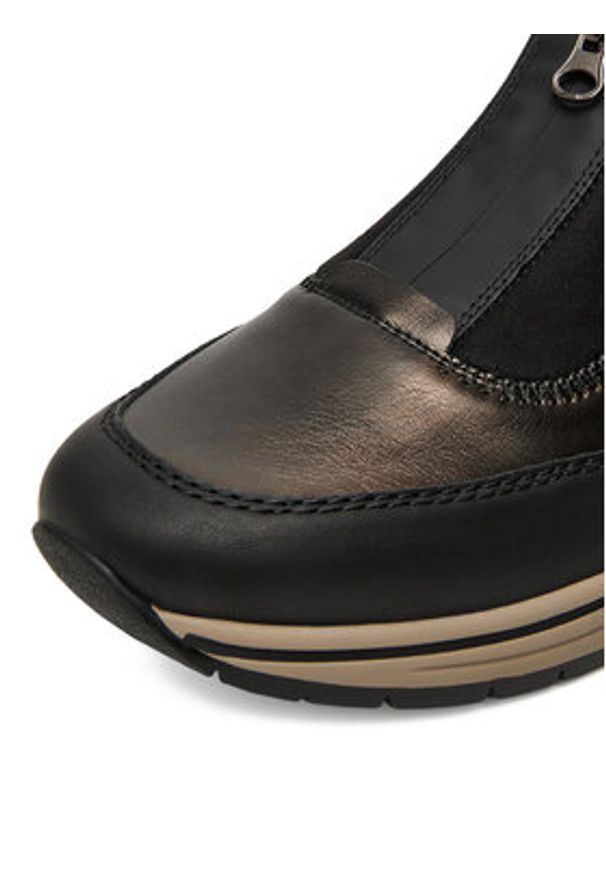 Rieker Półbuty N9553-25 Czarny. Kolor: czarny. Materiał: syntetyk, materiał