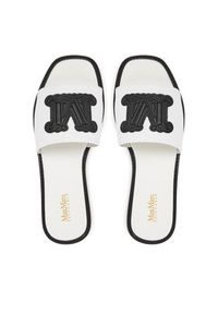 Max Mara Beachwear Klapki 2516521019600 Biały. Kolor: biały. Materiał: materiał
