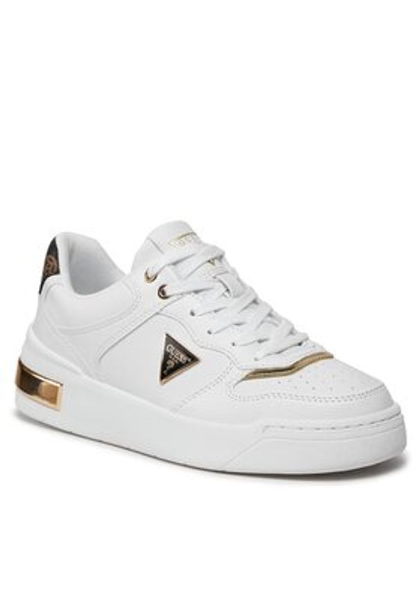 Guess Sneakersy Clarkz2 FLPCLK FAL12 Biały. Kolor: biały. Materiał: skóra