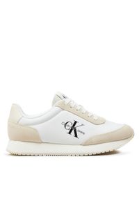 Calvin Klein Jeans Sneakersy Retro Runner Low Lace Ny Ml YW0YW01326 Biały. Kolor: biały #1