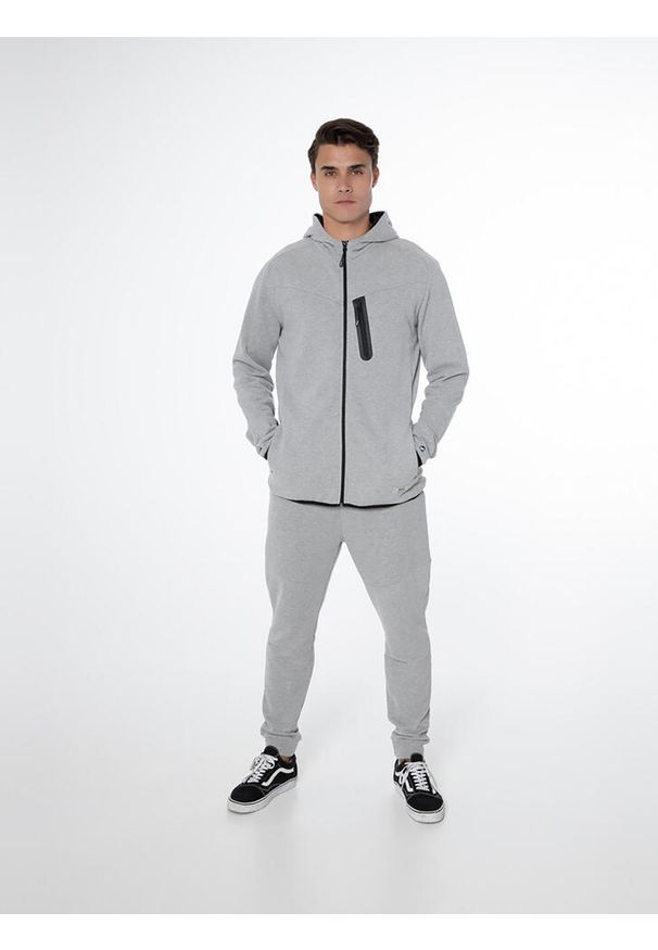 Bluza męska Protest NXGARISTOTLE full zip hoody. Kolor: szary