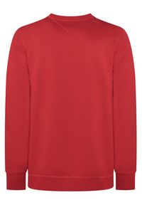 TOMMY HILFIGER - Tommy Hilfiger Bluza Logo MW0MW11596 Czerwony Regular Fit. Kolor: czerwony. Materiał: bawełna #2