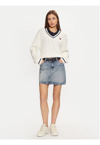 Tommy Jeans Sweter DW0DW19885 Écru Regular Fit. Materiał: bawełna #4