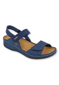 Inblu obuwie damskie sandały 158D101 niebieskie. Kolor: niebieski. Sezon: lato. Obcas: na platformie