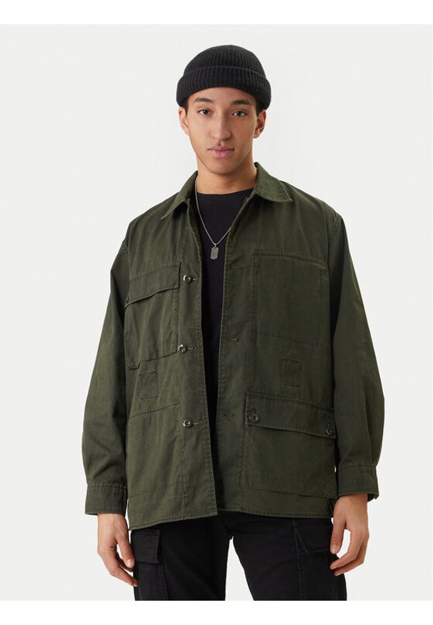 G-Star RAW - G-Star Raw Kurtka przejściowa D28340-E396 Zielony Oversize. Kolor: zielony. Materiał: bawełna