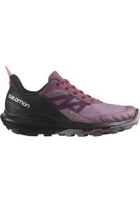 salomon - Damskie buty turystyczne Salomon Outpulse Gtx. Kolor: fioletowy. Styl: sportowy