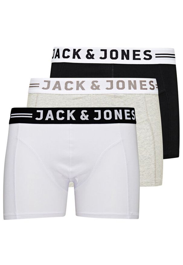 Jack & Jones - Jack&Jones Komplet 3 par bokserek 12081832 Kolorowy. Materiał: bawełna. Wzór: kolorowy