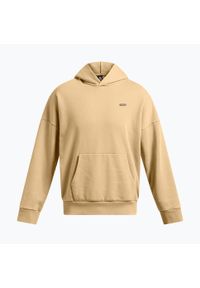 Bluza męska Under Armour Icon HWT Fleece Wash OS Hoodie. Kolor: beżowy. Sport: fitness