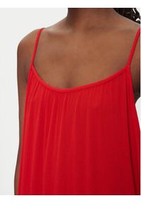 only - ONLY Sukienka letnia Niki 15344611 Czerwony Regular Fit. Kolor: czerwony. Materiał: wiskoza. Sezon: lato