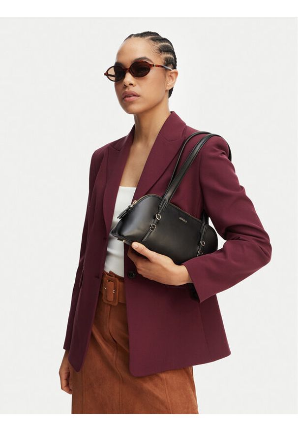 Hugo - HUGO Torebka Syndra 50563026 Czarny. Kolor: czarny. Materiał: skórzane