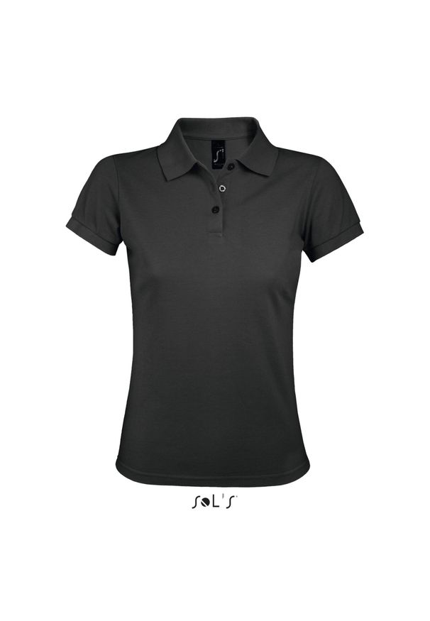 SOL'S - Damska koszulka polo Sol's Prime. Typ kołnierza: polo. Kolor: szary. Styl: elegancki