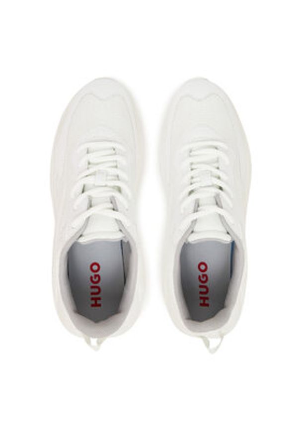 Hugo - HUGO Sneakersy Leon 50536270 Biały. Kolor: biały. Materiał: skóra