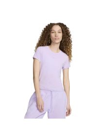 Podkoszulek damskie Nike W Sportswear Chill Knit. Kolor: fioletowy. Materiał: materiał #1
