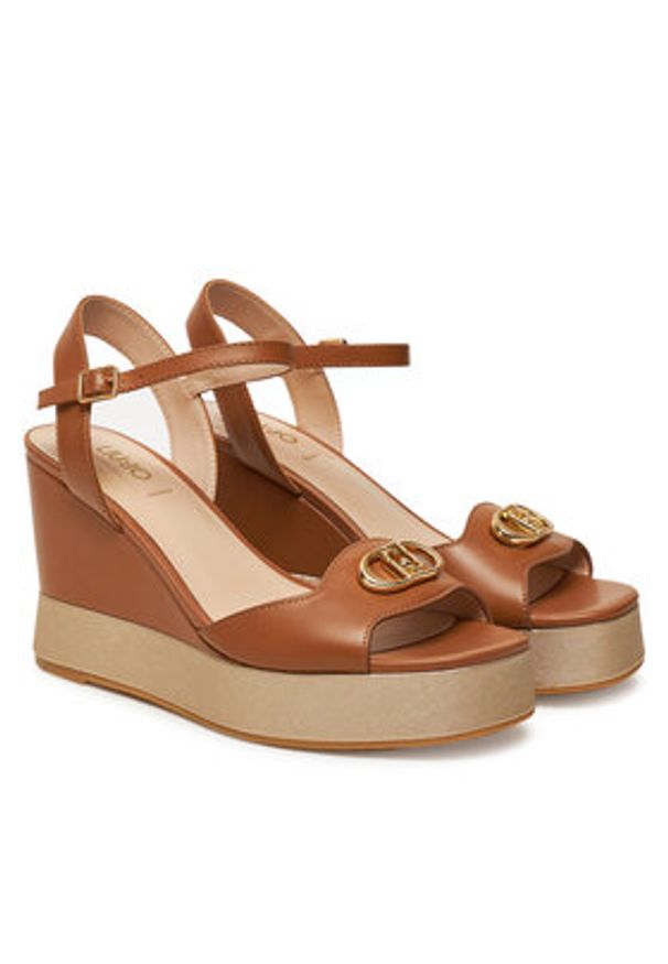 Liu Jo Sandały SA5117P0102S1853 Brązowy. Kolor: brązowy. Materiał: skóra