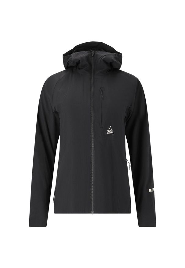 Damska kurtka wodoodporna SOS Ben Nevis. Kolor: czarny. Sport: turystyka piesza