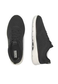 skechers - Skechers Sneakersy 124512BKW Czarny. Kolor: czarny. Materiał: materiał, mesh #5