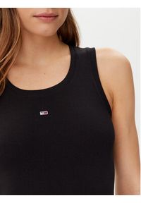 Tommy Jeans Sukienka codzienna Essential DW0DW20674 Czarny Slim Fit. Okazja: na co dzień. Kolor: czarny. Materiał: bawełna. Typ sukienki: proste. Styl: casual #5
