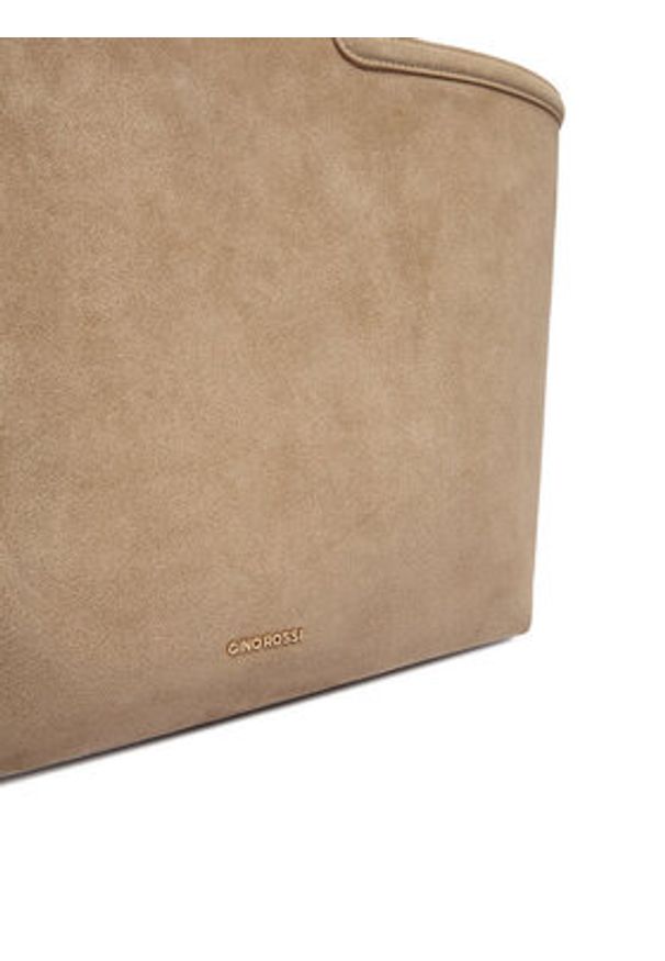 Gino Rossi - GINO ROSSI Torebka EO-LA224-19153A Beżowy. Kolor: beżowy. Materiał: skórzane, zamszowe