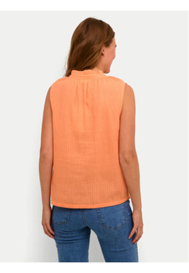 Kaffe Bluzka Alice 10508545 Pomarańczowy Regular Fit. Kolor: pomarańczowy. Materiał: bawełna