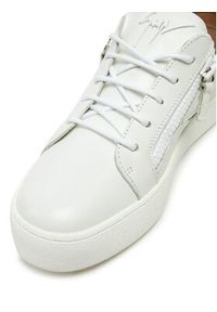 Giuseppe Zanotti - GIUSEPPE ZANOTTI Sneakersy RU40035 Biały. Kolor: biały. Materiał: skóra #4