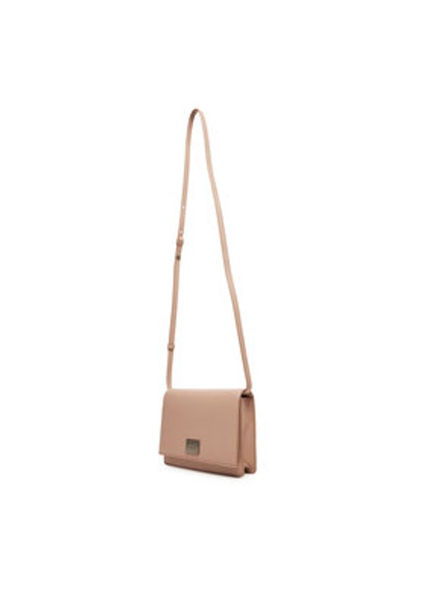 Calvin Klein Torebka Hardware Flap Crossbody K60K612967 Różowy. Kolor: różowy. Materiał: skórzane