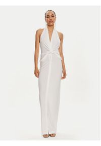 NORMA KAMALI Sukienka wieczorowa ST1243HPD51944 Biały Slim Fit. Kolor: biały. Materiał: syntetyk. Styl: wizytowy #2